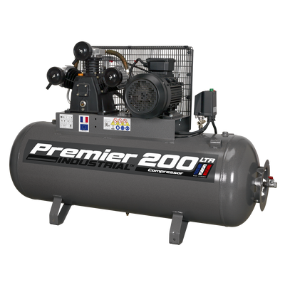 Sealey SAC32055B Premier 200L Belt Drive Air Compressor 5.5hp