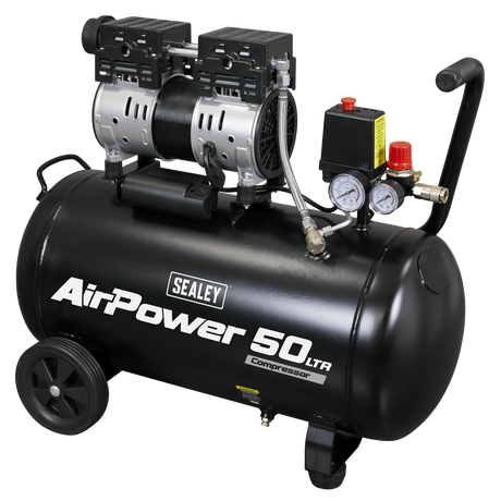 Sealey SAC5000S 50L Low Noise Oil Free Direct Drive Air Compressor 1hp - additional view 2