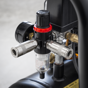 Sealey SAC5001S 50L Low Noise Oil Free Direct Drive Air Compressor 2 x 2hp - additional view 5