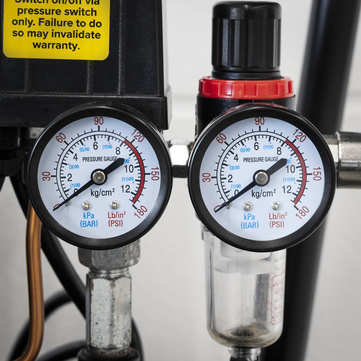 Sealey SAC5001S 50L Low Noise Oil Free Direct Drive Air Compressor 2 x 2hp - additional view 6