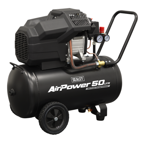 Sealey SAC5002 50L Oil Free V-Twin Direct Drive Air Compressor 3hp - additional view 2