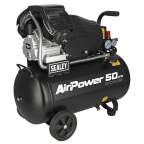 Sealey SAC5030VA 50L V-Twin Direct Drive Air Compressor 3hp