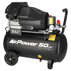 Sealey SAC5030VA 50L V-Twin Direct Drive Air Compressor 3hp - additional view 2