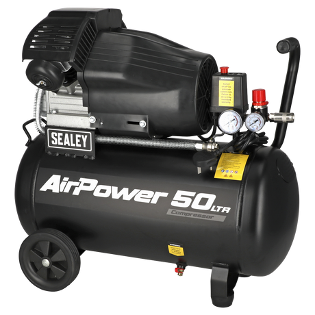 Sealey SAC5030VA 50L V-Twin Direct Drive Air Compressor 3hp - additional view 2