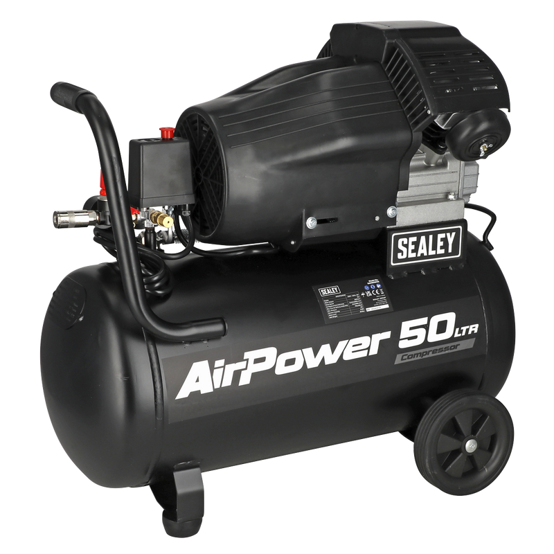Sealey SAC5030VA 50L V-Twin Direct Drive Air Compressor 3hp - additional view 3