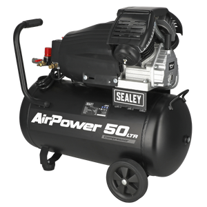 Sealey SAC5030VA 50L V-Twin Direct Drive Air Compressor 3hp - additional view 4