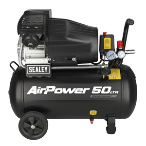 Sealey SAC5030VA 50L V-Twin Direct Drive Air Compressor 3hp - additional view 5
