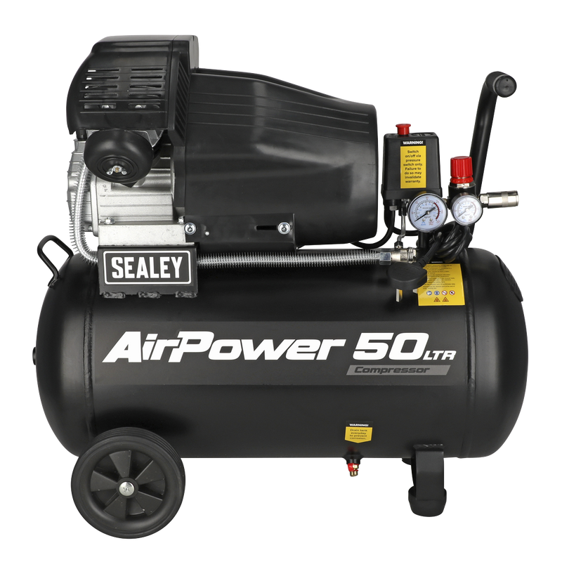 Sealey SAC5030VA 50L V-Twin Direct Drive Air Compressor 3hp - additional view 5