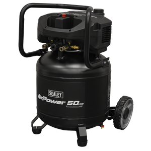 Sealey SAC50V 50L Oil Free Belt Drive Vertical Compressor 2hp