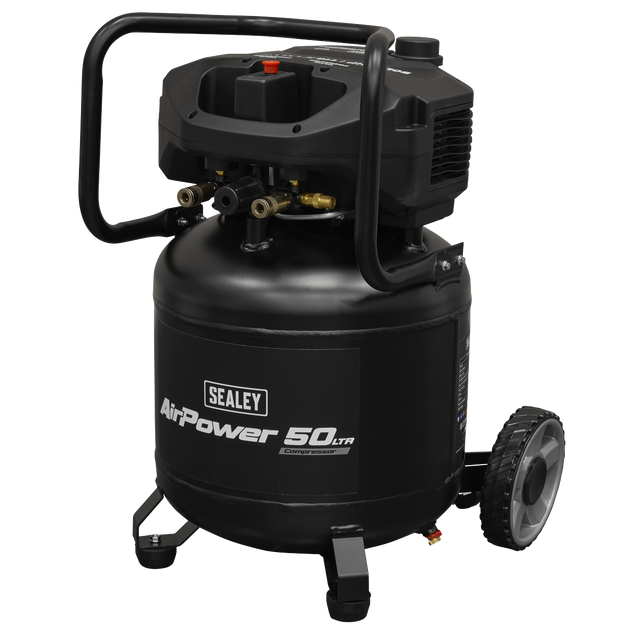 Sealey SAC50V 50L Oil Free Belt Drive Vertical Compressor 2hp