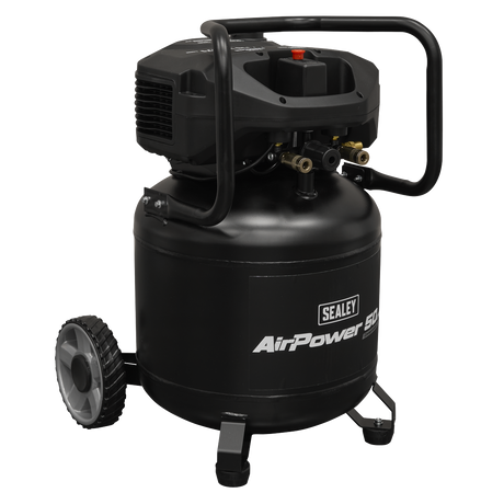 Sealey SAC50V 50L Oil Free Belt Drive Vertical Compressor 2hp - additional view 2