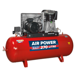 Sealey SAC52775B 270L Belt Drive Air Compressor with Cast Cylinders 7.5hp 2-Stage - additional view 3