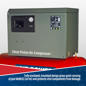 Sealey SAC72775BLN 270L Low Noise Belt Drive Air Compressor with Cast Cylinders 7.5hp 2-Stage - additional view 6