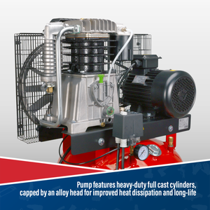 Sealey SACV52775B 270L Vertical Belt Drive Air Compressor with Cast Cylinders 7.5hp 2-Stage - additional view 7