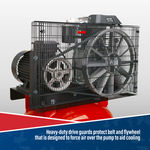 Sealey SACV52775B 270L Vertical Belt Drive Air Compressor with Cast Cylinders 7.5hp 2-Stage - additional view 8