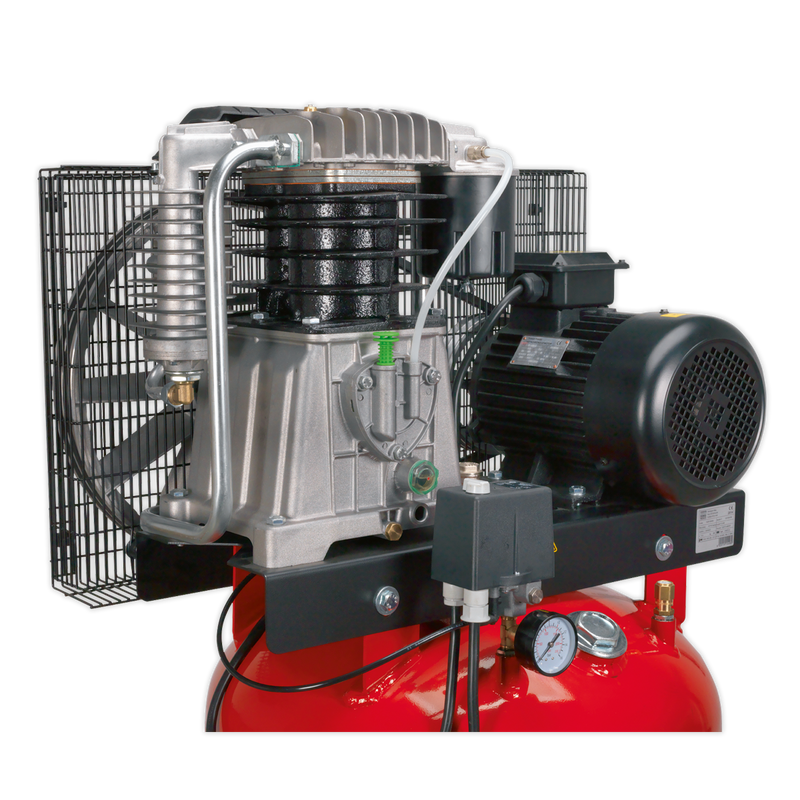 Sealey SACV52775B 270L Vertical Belt Drive Air Compressor with Cast Cylinders 7.5hp 2-Stage - additional view 3