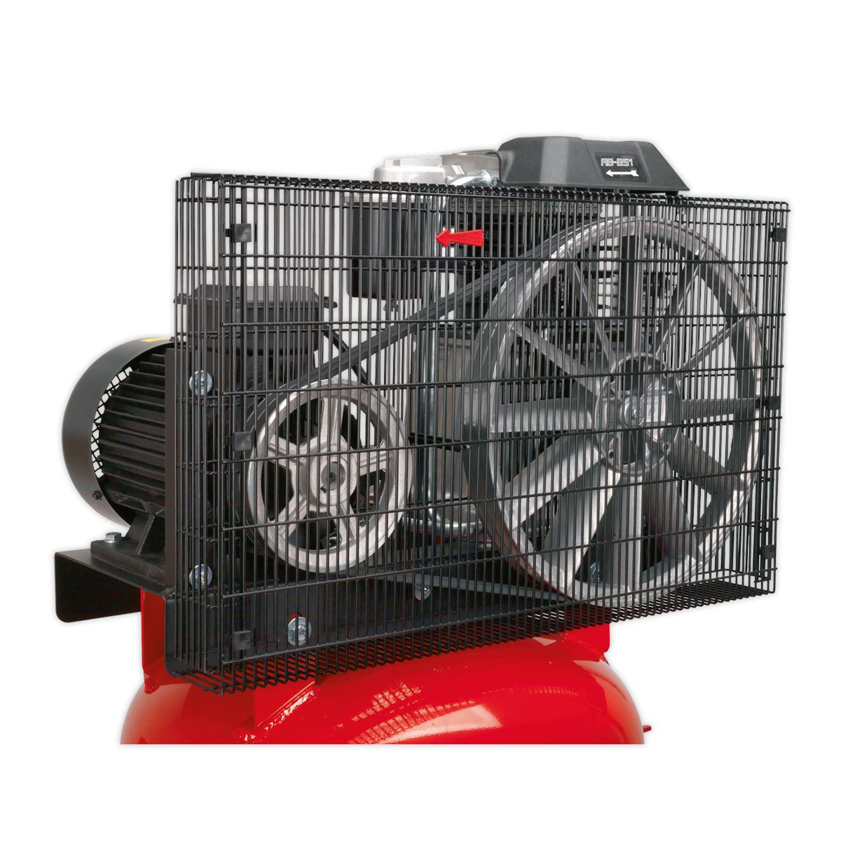 Sealey SACV52775B 270L Vertical Belt Drive Air Compressor with Cast Cylinders 7.5hp 2-Stage - additional view 2