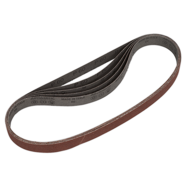 Sealey SB0020 25 x 762mm Sanding Belt 60Grit - Pack of 5