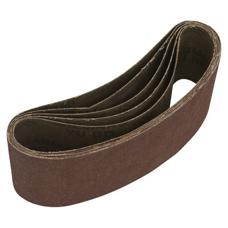 Sealey SB120457 76 x 457mm Sanding Belt 120Grit - Pack of 5