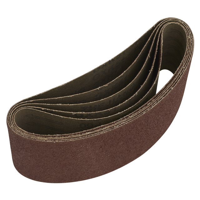 Sealey SB60457 76 x 457mm Sanding Belt 60Grit - Pack of 5