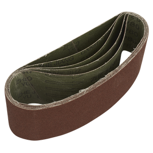 Sealey SB80457 76 x 457mm Sanding Belt 80Grit - Pack of 5
