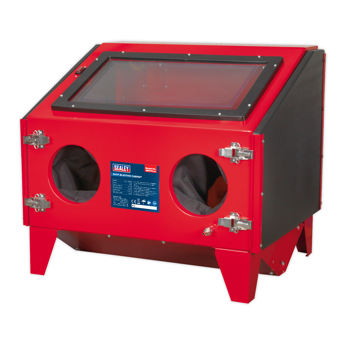 Sealey SB970 Shot Blasting Double Access Cabinet with Gun 695 x 580 x 625mm