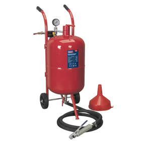 Sealey SB997 Shot Blaster with Water Trap & Wheels 37L