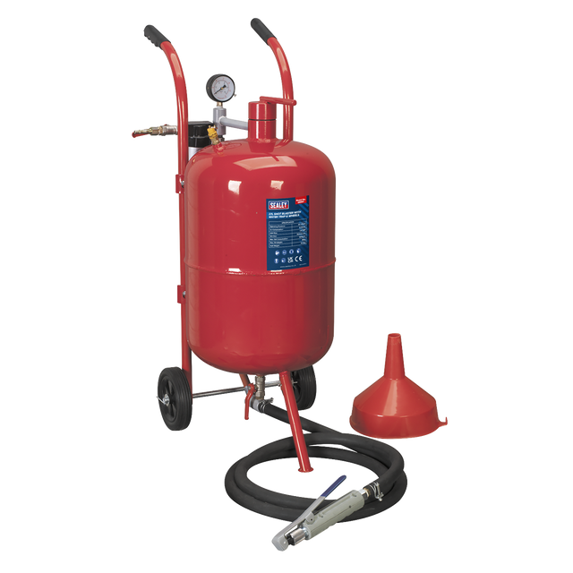 Sealey SB997 Shot Blaster with Water Trap & Wheels 37L