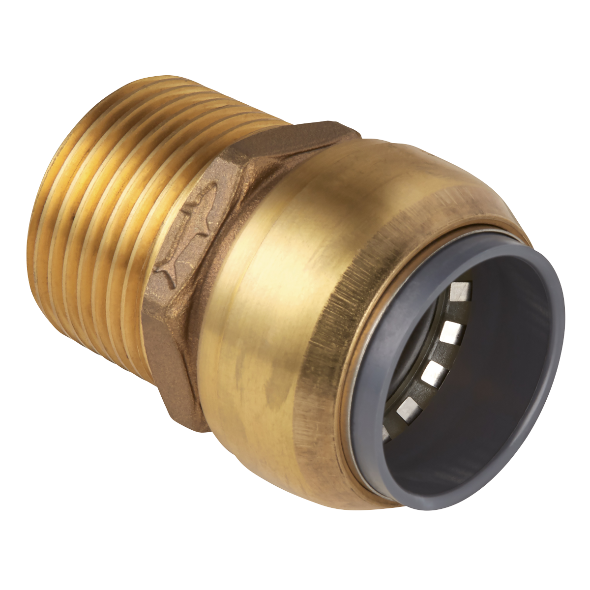 Sealey SBA22BSA SharkBite® Brass Straight Adaptor 22mm x 3/4"BSPT - additional view 2