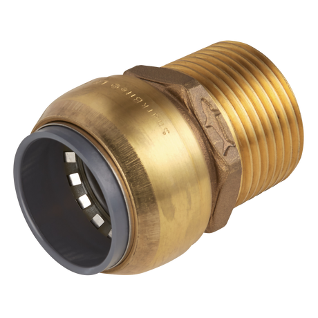 Sealey SBA28BSA SharkBite® Brass Straight Adaptor 28mm x 1"BSPT