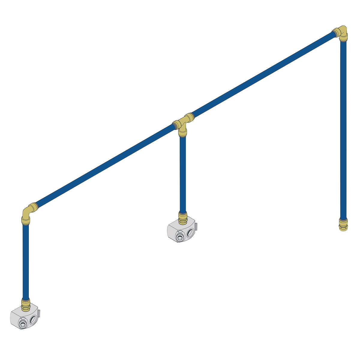 Sealey SBAKIT215 SharkBite® 12m 2-Drop Air Supply System Kit 15mm