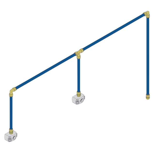 Sealey SBAKIT215 SharkBite® 12m 2-Drop Air Supply System Kit 15mm