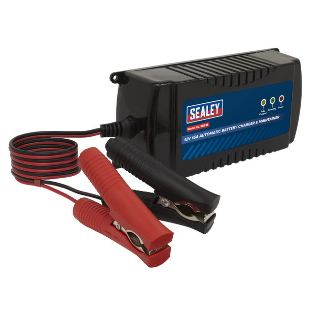 Sealey SBC15 12V Automatic Battery Charger & Maintainer 15A