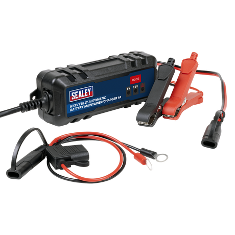 Sealey SBC1 6/12V Fully Automatic Battery Maintainer/Charger 1A