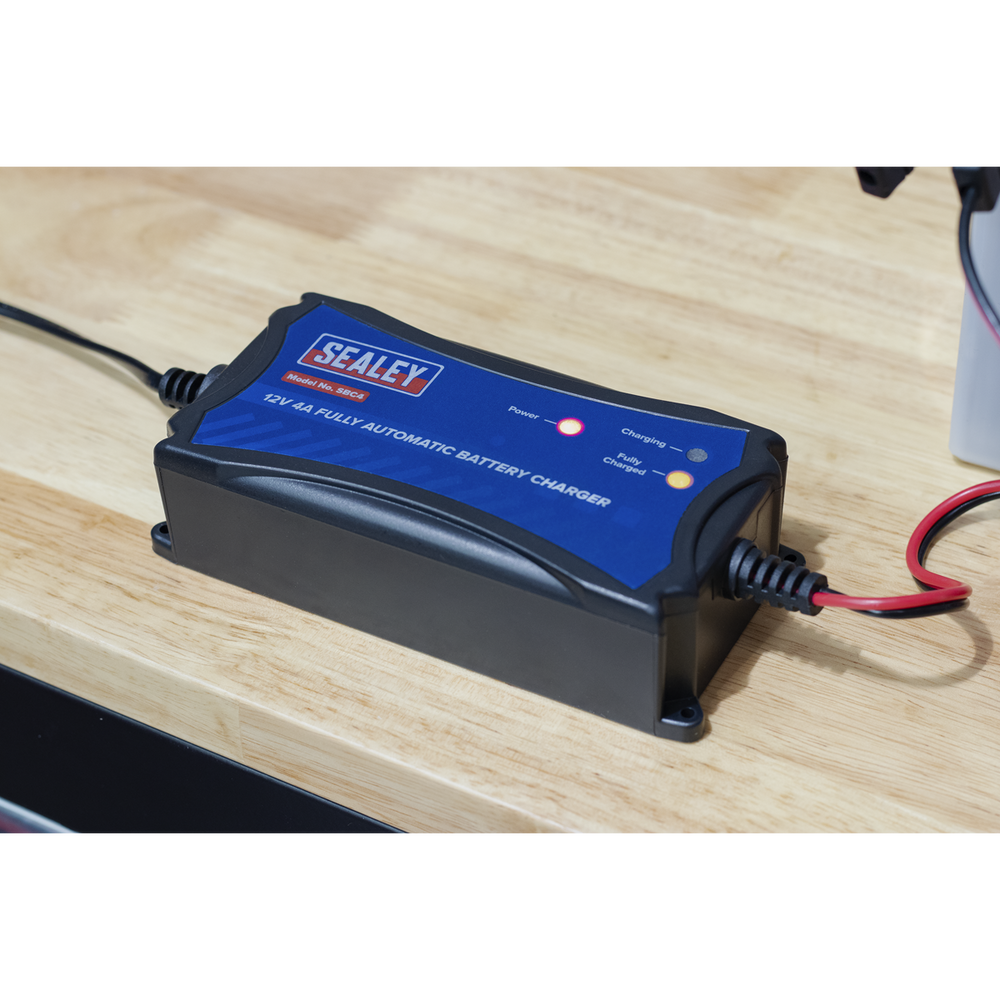 Sealey SBC4 12V Fully Automatic Battery Maintainer/Charger 4A - additional view 4
