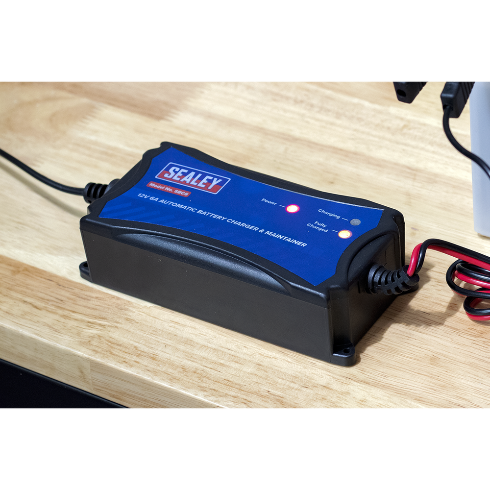 Sealey SBC6 12V Fully Automatic Battery Maintainer/Charger 6A - additional view 6