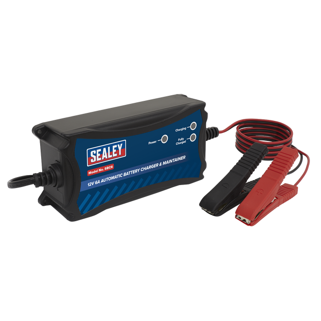 Sealey SBC6 12V Fully Automatic Battery Maintainer/Charger 6A