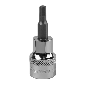 Sealey SBH007 Premier Hex Socket Bit 3/8"Sq Drive 4mm