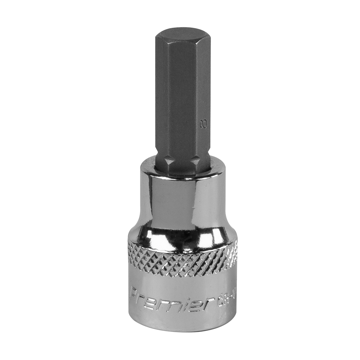 Sealey SBH011 Premier Hex Socket Bit 3/8"Sq Drive 8mm