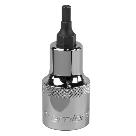 Sealey SBH016 Premier Hex Socket Bit 1/2"Sq Drive 4mm