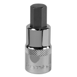 Sealey SBH023 Premier Hex Socket Bit 1/2"Sq Drive 12mm
