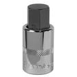 Sealey SBH025 Premier Hex Socket Bit 1/2"Sq Drive 17mm