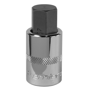 Sealey SBH025 Premier Hex Socket Bit 1/2"Sq Drive 17mm