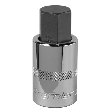 Sealey SBH025 Premier Hex Socket Bit 1/2"Sq Drive 17mm