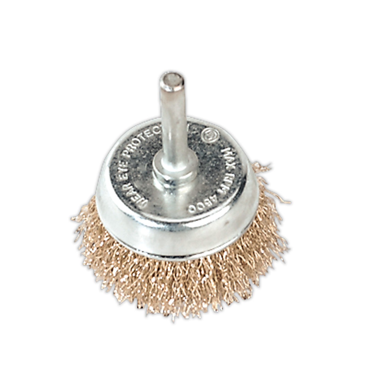 Sealey SCB50 50mm Crimped Wire Cup Brush with 6mm Shaft