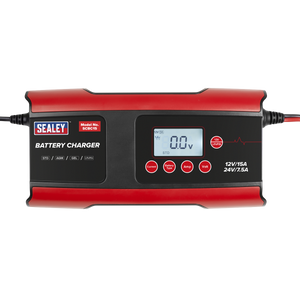 Sealey SCBC15 12/24V Compact Smart Battery Charger & Maintainer 15A - additional view 2