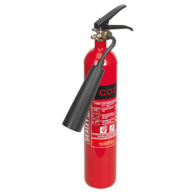 Sealey SCDE02 Carbon Dioxide Fire Extinguisher 2kg