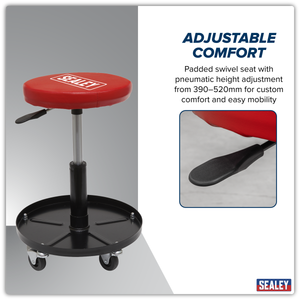 Sealey SCR10 Pneumatic Mechanic's Seat - additional view 8