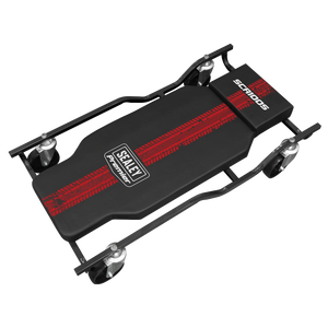 Sealey SCR100S Steel Creeper with 4 Rough Ground Wheels