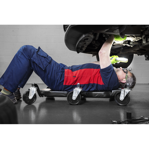 Sealey SCR101P Steel Creeper with 6 Rough Ground 5" Wheels & Headrest - additional view 11